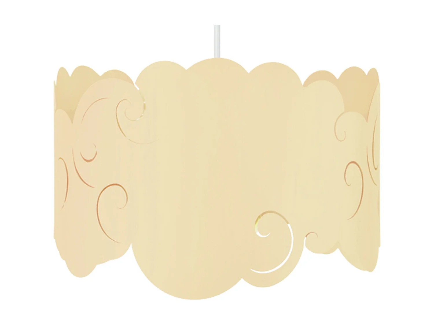 Suspensão TOSEL  NUAGE VRILLE metal cilindro Marinho D30 x  H75  cm