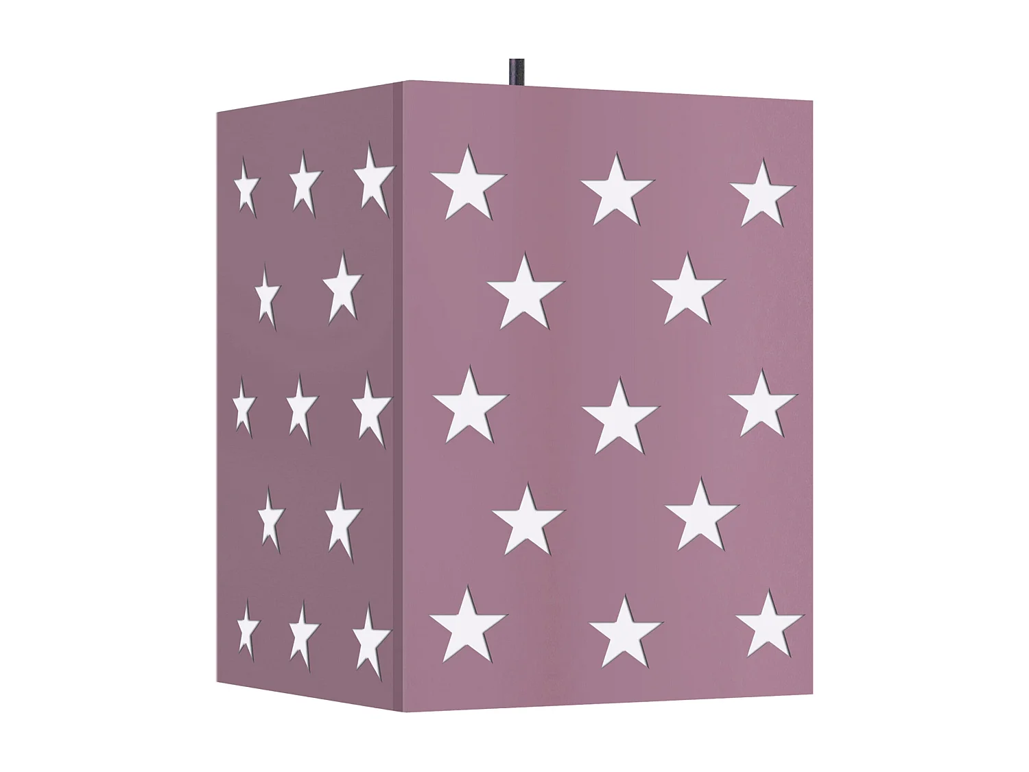 Suspensión  TOSEL ,metal ,violeta ,A85xD 18xP18cm