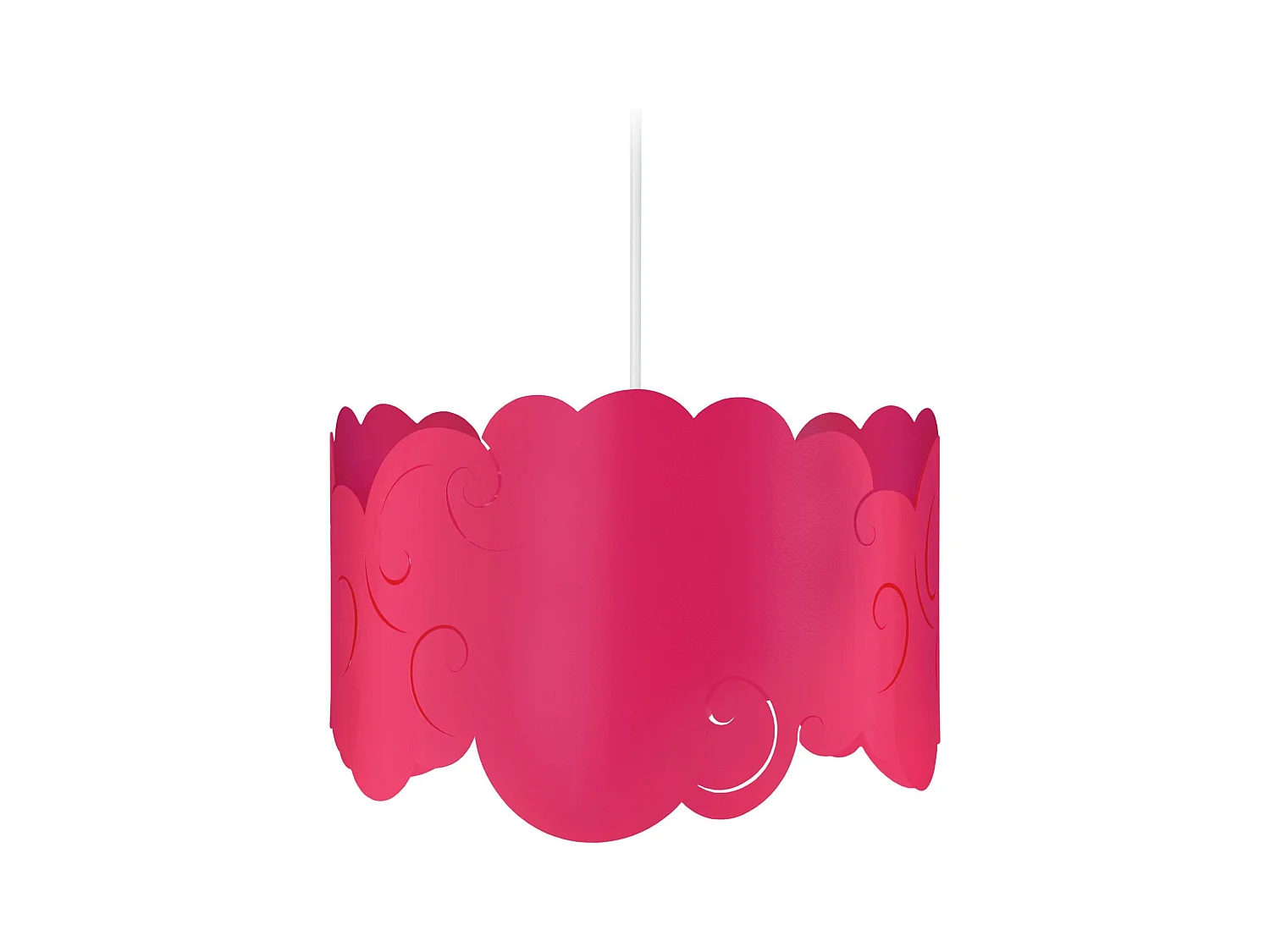 Suspension d'Enfant TOSEL ,métal,Rose ,H 75xD30x P 30cm