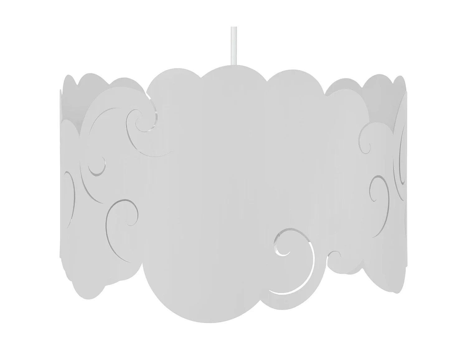 Suspensão TOSEL  NUAGE VRILLE metal cilindro Verde pastel D30 x  H75  cm