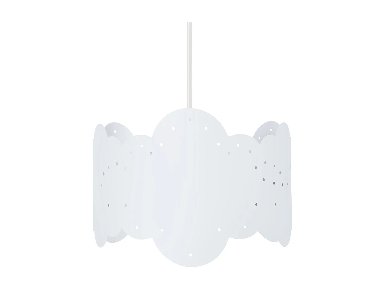 Suspension d'Enfant TOSEL ,métal,Blanc ,H 75xD30x P 30cm