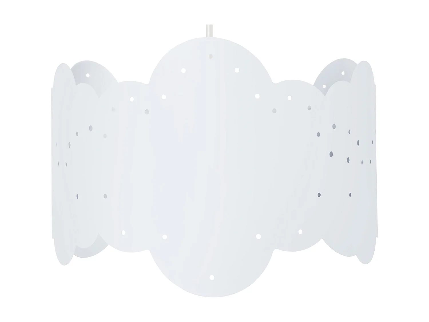 Suspension d'Enfant TOSEL ,métal,Blanc ,H 75xD30x P 30cm