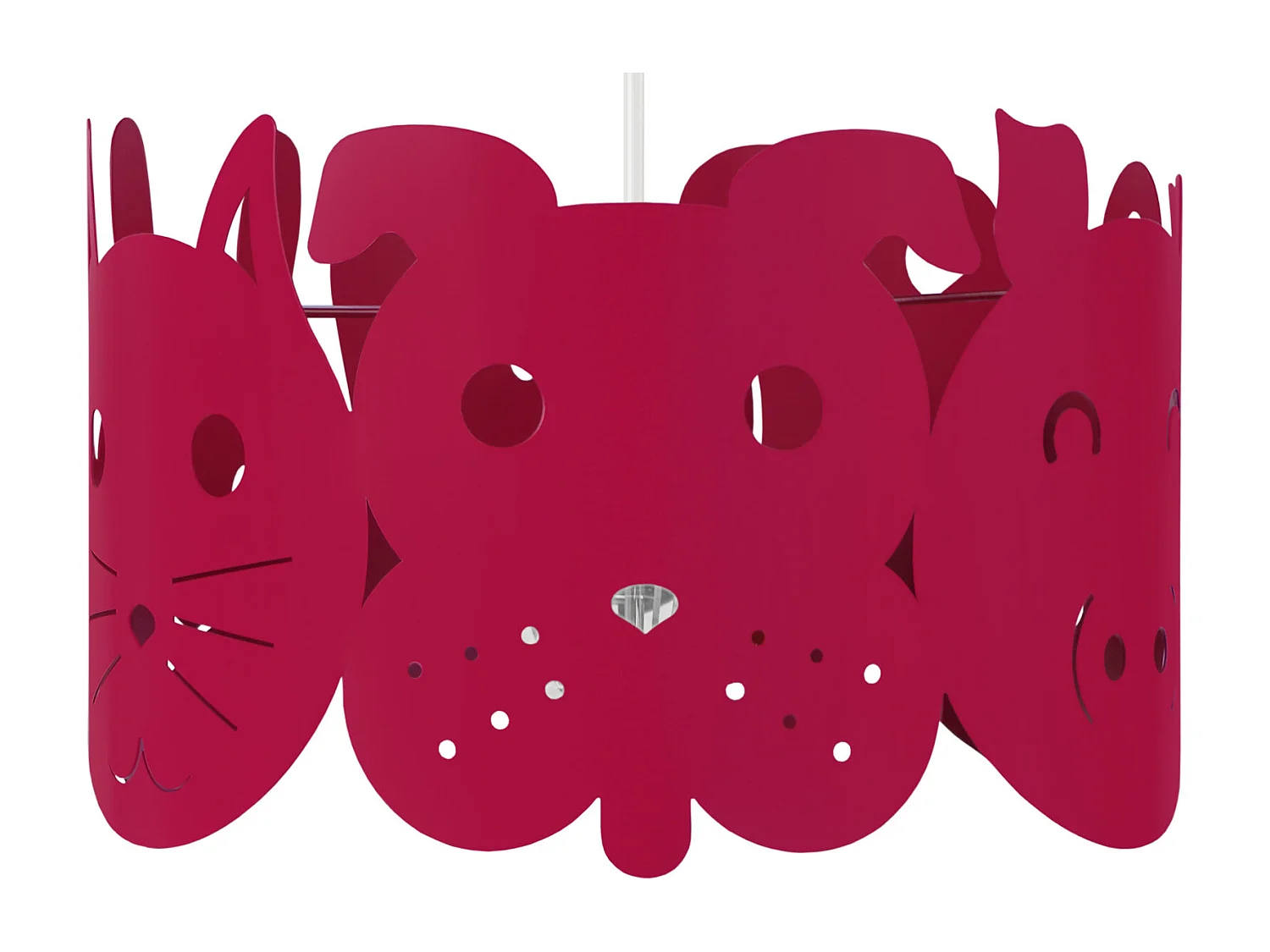 Suspension d'Enfant TOSEL ,métal,Rose ,H75xD30xP30cm