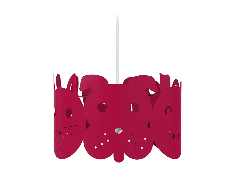 Suspension d'Enfant TOSEL ,métal,Rose ,H75xD30xP30cm