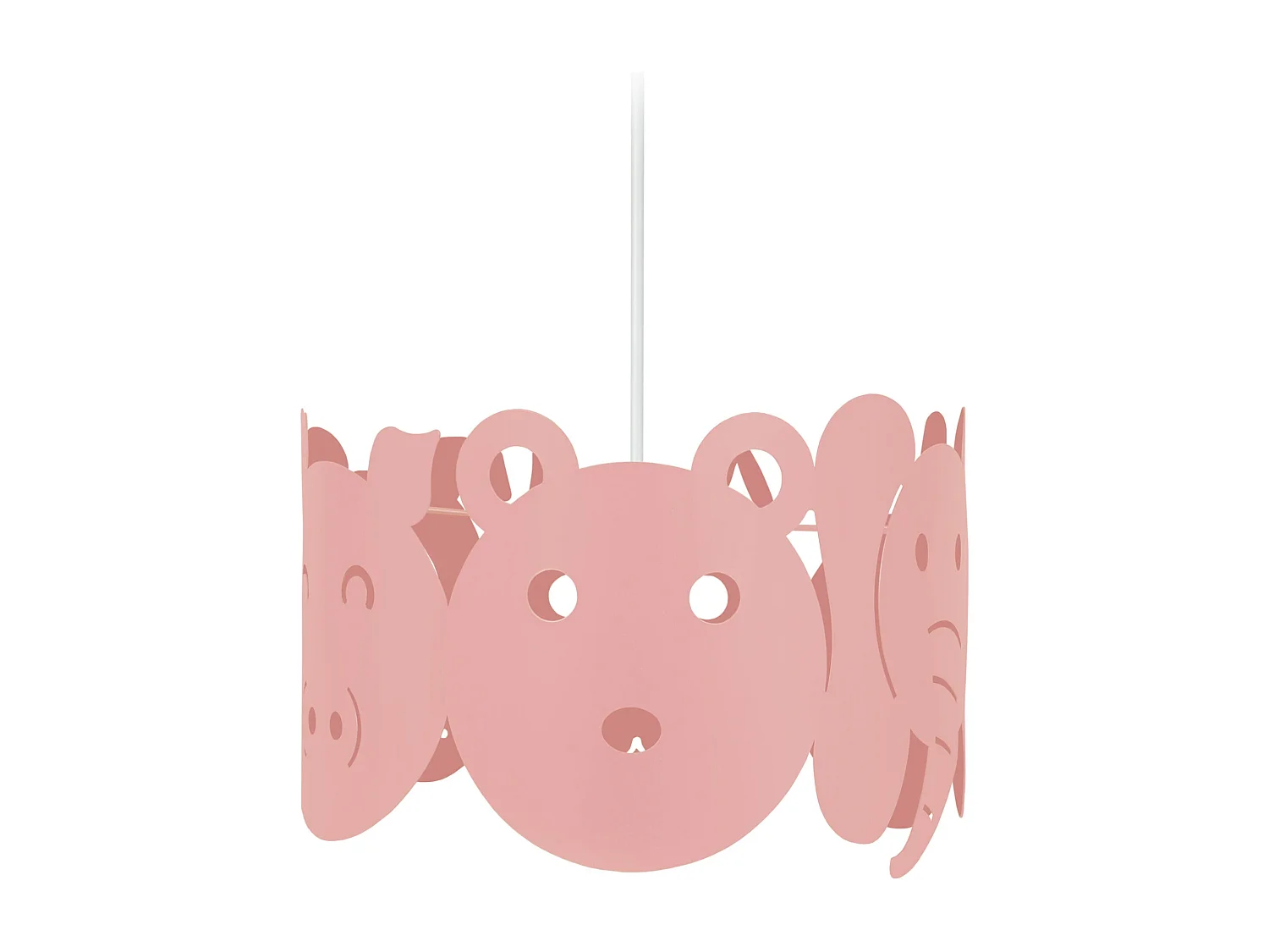 Suspensión  TOSEL ,metal,Rosa ,A75xD30xP30cm