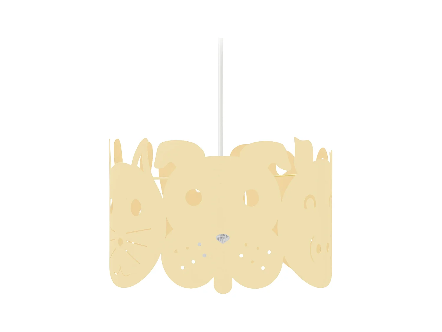 Suspension d'Enfant TOSEL ,métal,Beige,H75xD30xP30cm