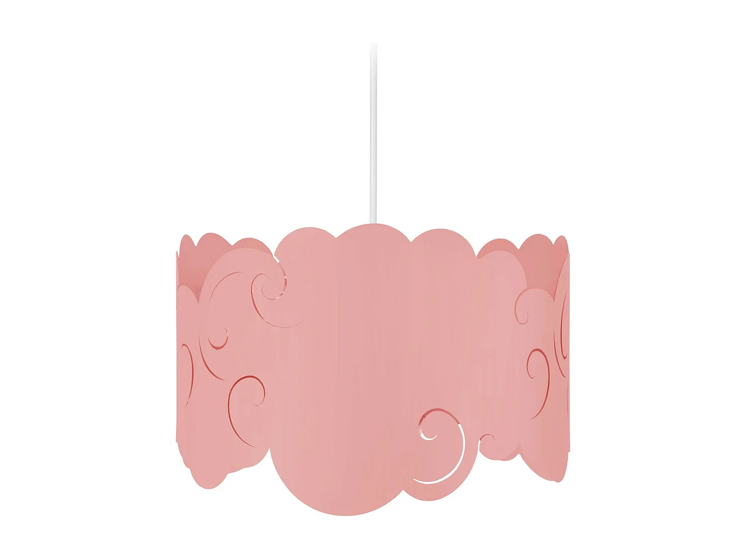 Suspension d'Enfant TOSEL ,métal,Rose , H75xD30xP 30cm