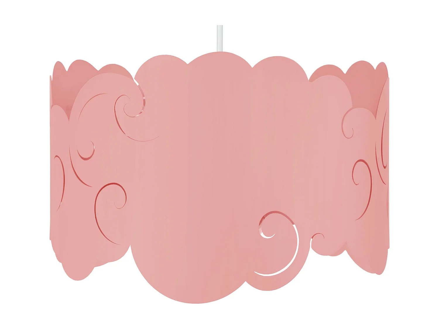 Suspension d'Enfant TOSEL ,métal,Rose , H75xD30xP 30cm