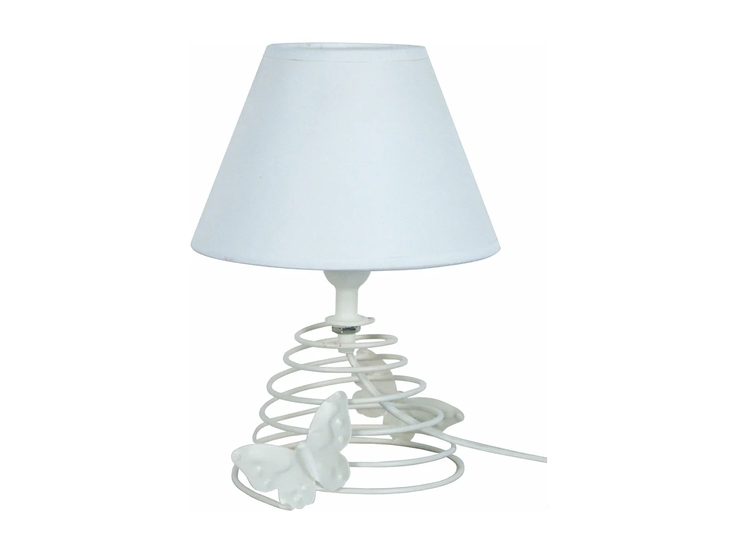 Candeeiro de mesa TOSEL HOD tecido certo creme D35 x  H54  cm