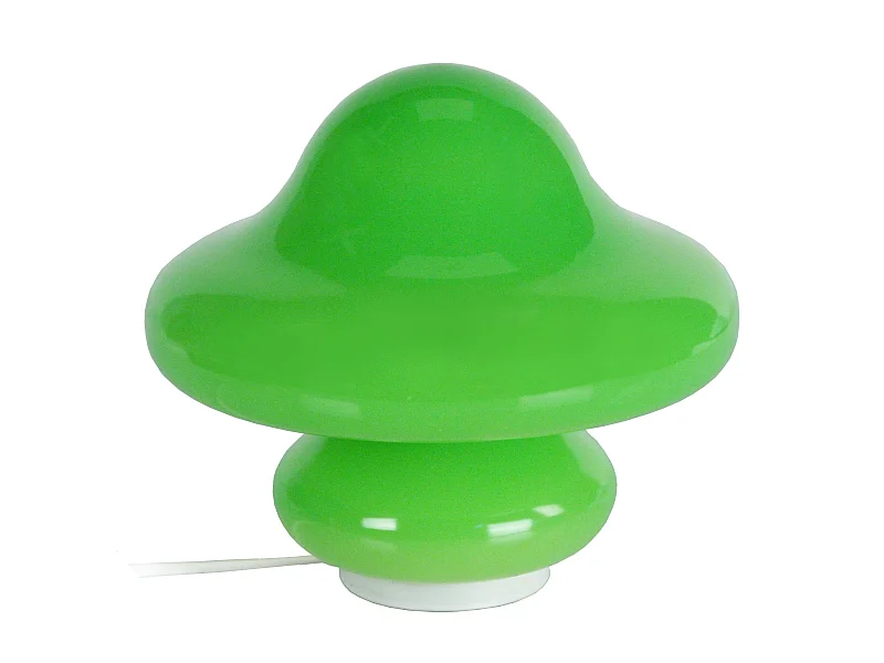 STRUMPF - Lampe de chevet champignon verre vert