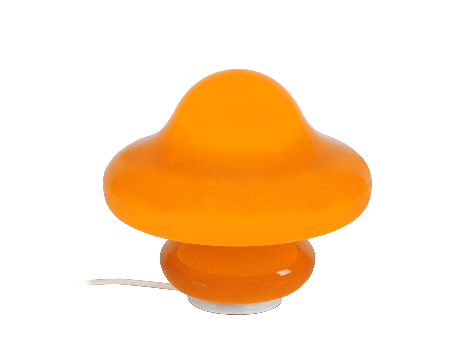 STRUMPF - Lampe de chevet champignon verre orange