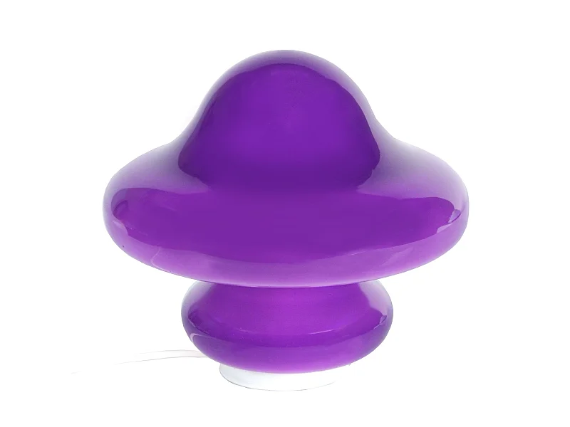 STRUMPF - Lampe de chevet champignon verre violet