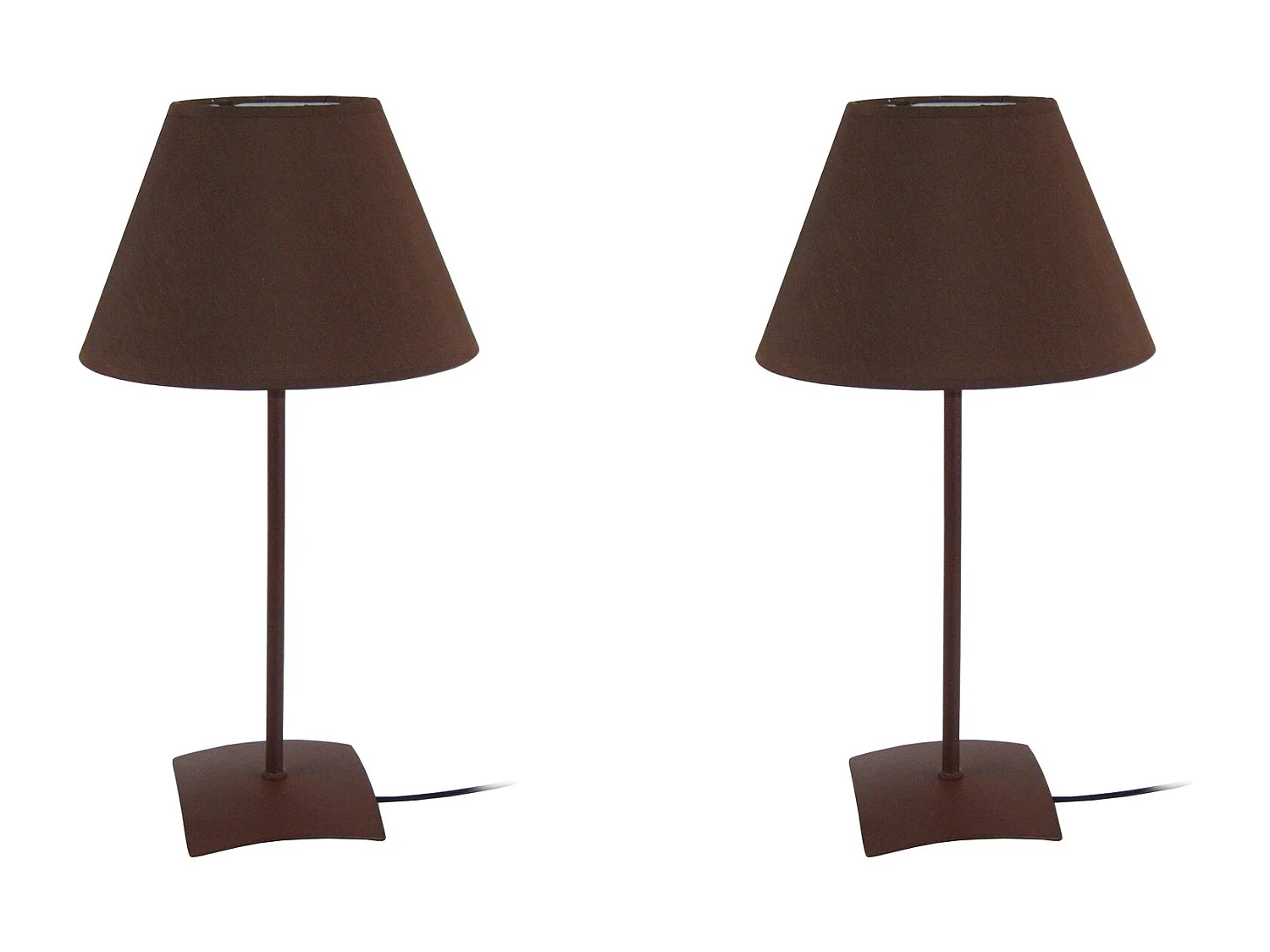 Candeeiro de mesa TOSEL KUNAGI LT2 tecido meio cilindro rosa D18 x  H39  cm