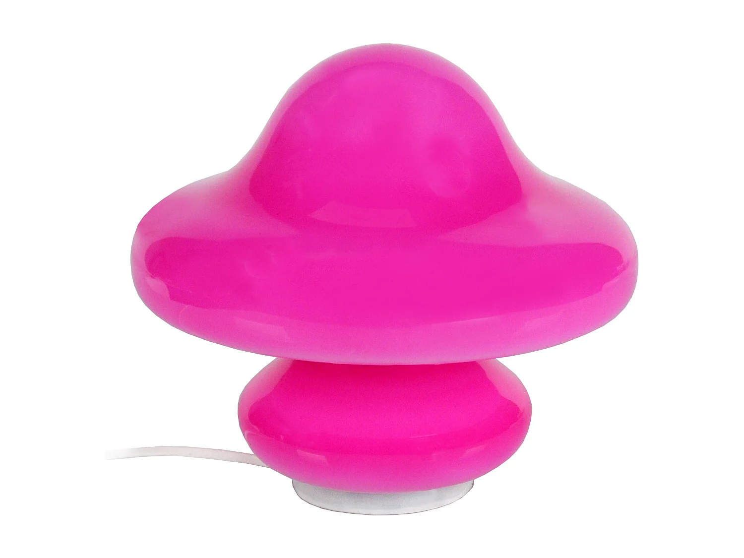 Lámpara de noche TOSEL ,vidrio,Rosa ,A21xD23xP23cm