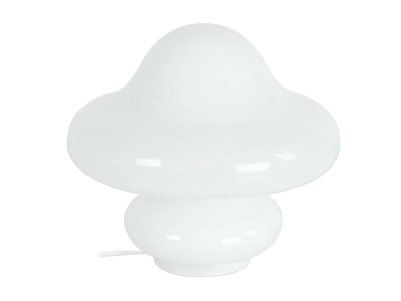 STRUMPF - Lampe de chevet champignon verre opale