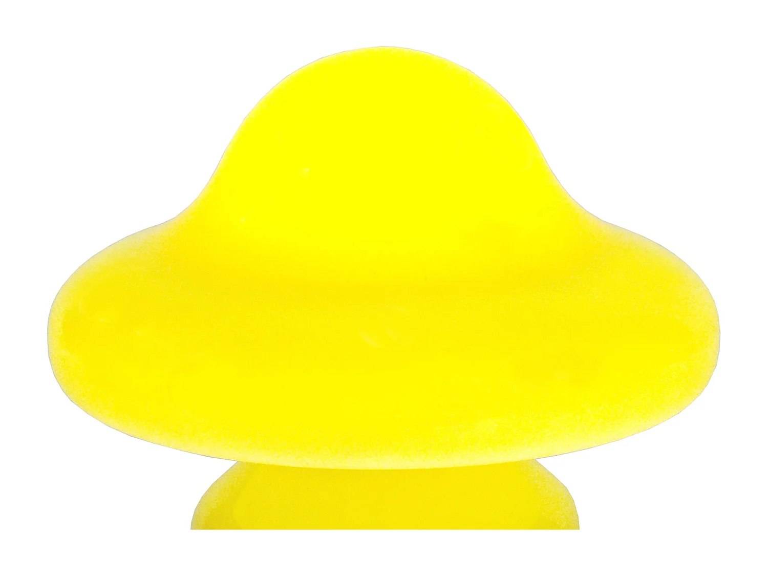 Lámpara de noche TOSEL ,vidrio,AMARILLO, A 21xD23xP23cm