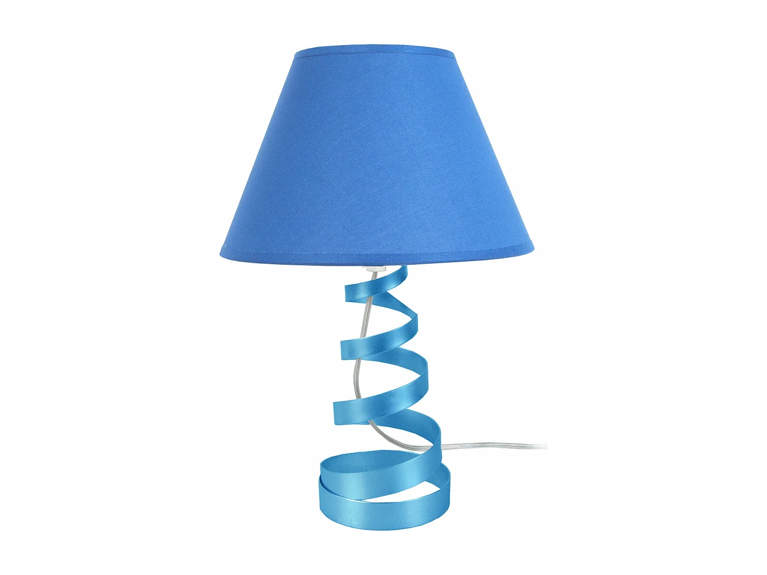 Candeeiro de sala TOSEL CALCUTA tecido globo branco D40 x  H47  cm