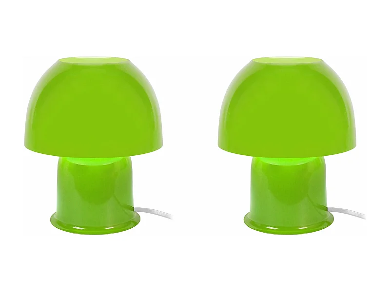 Abajur TOSEL KATITA LT2 tecido certo Verde D18 x  H35  cm