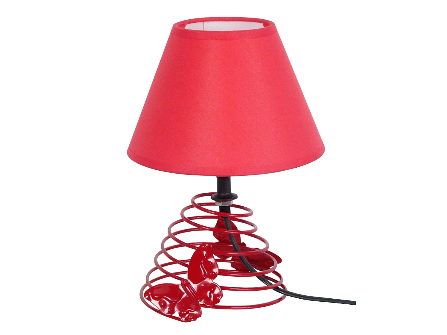 Candeeiro de mesa TOSEL HOD tecido certo branco D35 x  H54  cm