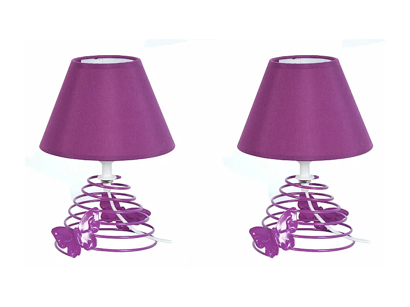 Abajur TOSEL LUSA LT2 tecido geométrico Verde D18 x  H29  cm