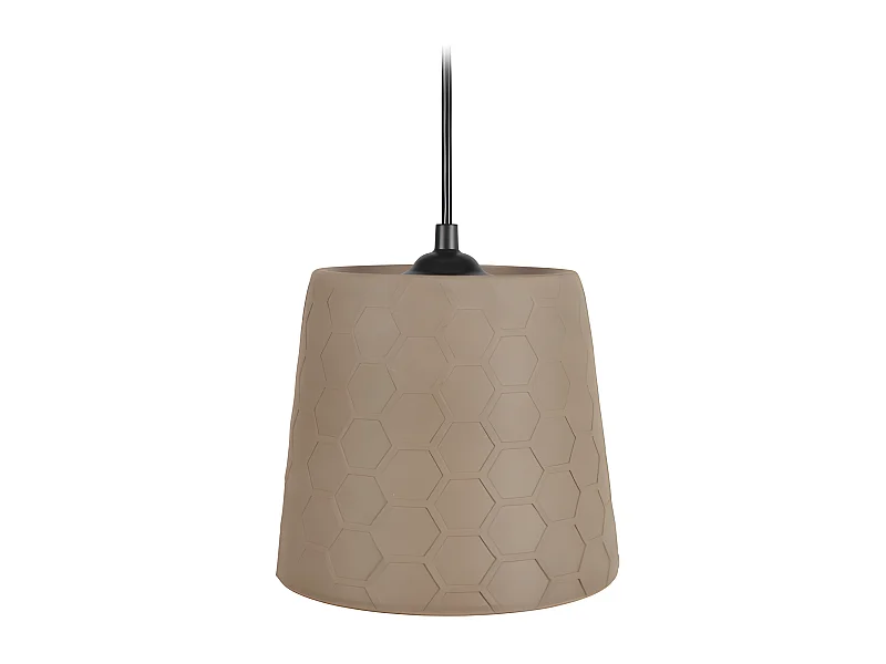 TROFA - Suspension conique poterie   taupe