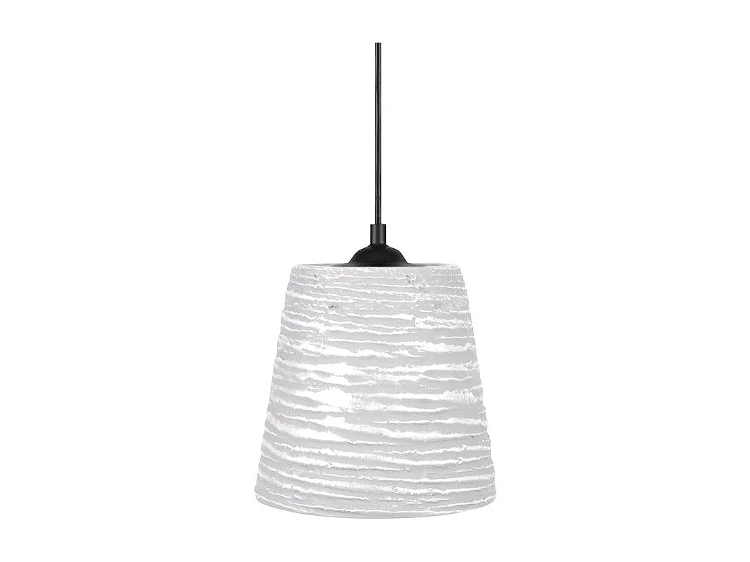 Suspensão TOSEL  LAMAS vidro cúpula gradiente azul D20 x  H80  cm