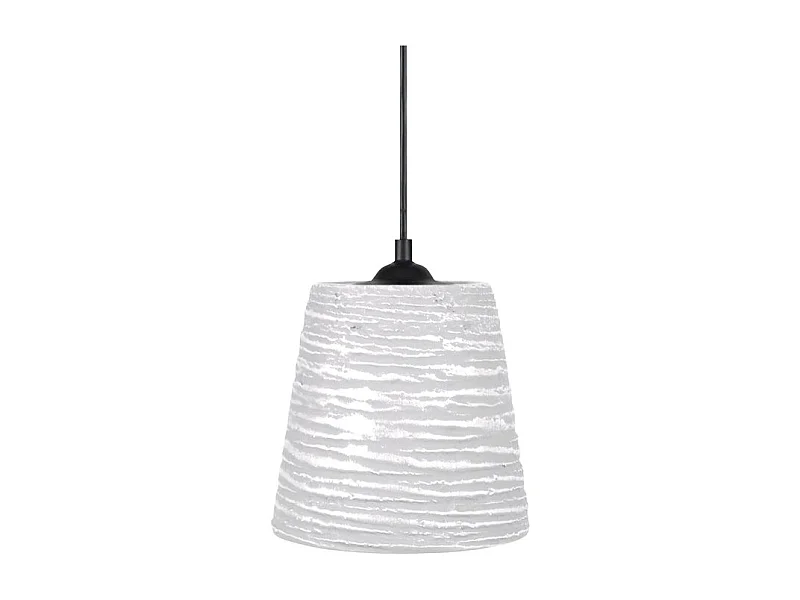 Suspension TOSEL ,céramique,Blanc , H70xD14,5xP 14,5cm