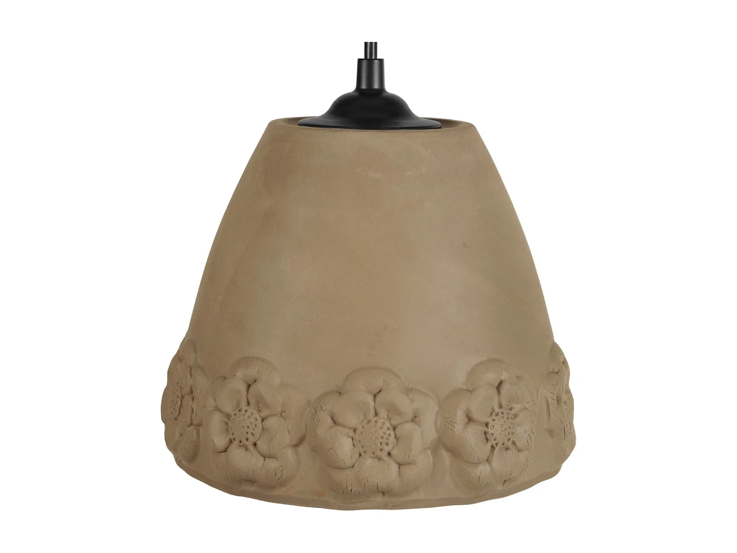 Suspension TOSEL ,céramique,Gris ,H74xD 17x P 17cm