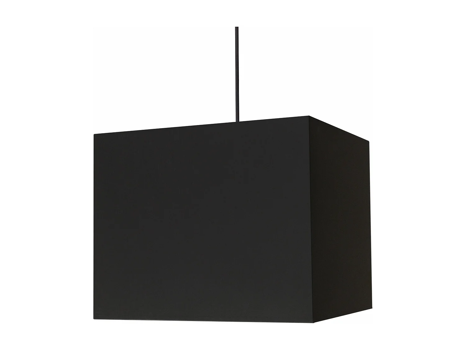 Suspension carré tissu  noir 85 cm.