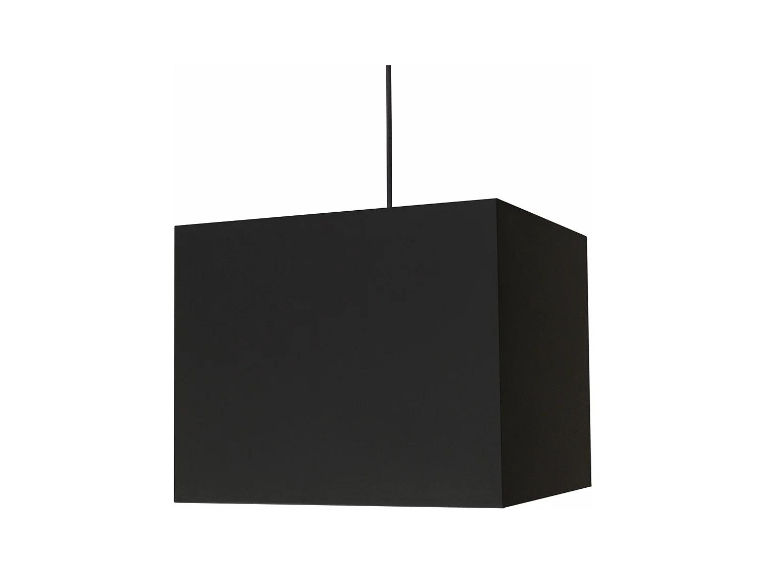 Suspension carré tissu  noir 85 cm.