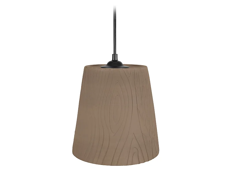 Suspensão TOSEL  VILA metal geométrico castanho D18 x  H75  cm