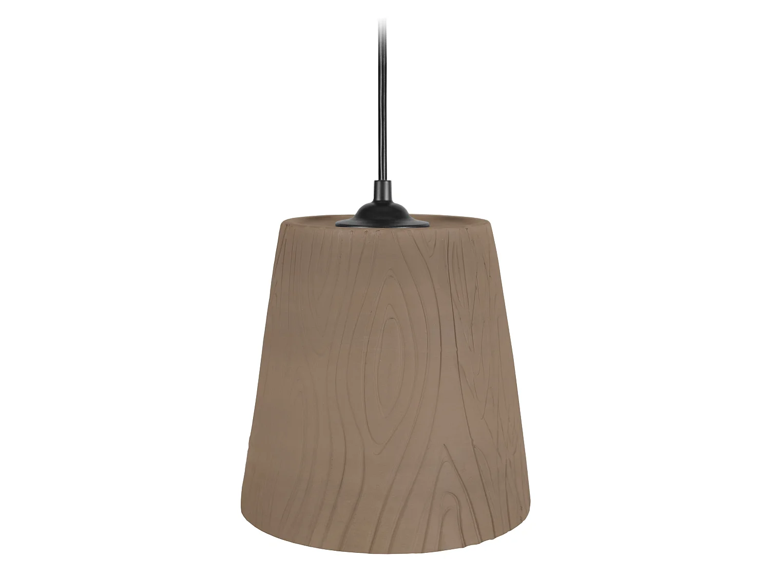 Suspensão TOSEL  VILA metal geométrico castanho D18 x  H75  cm