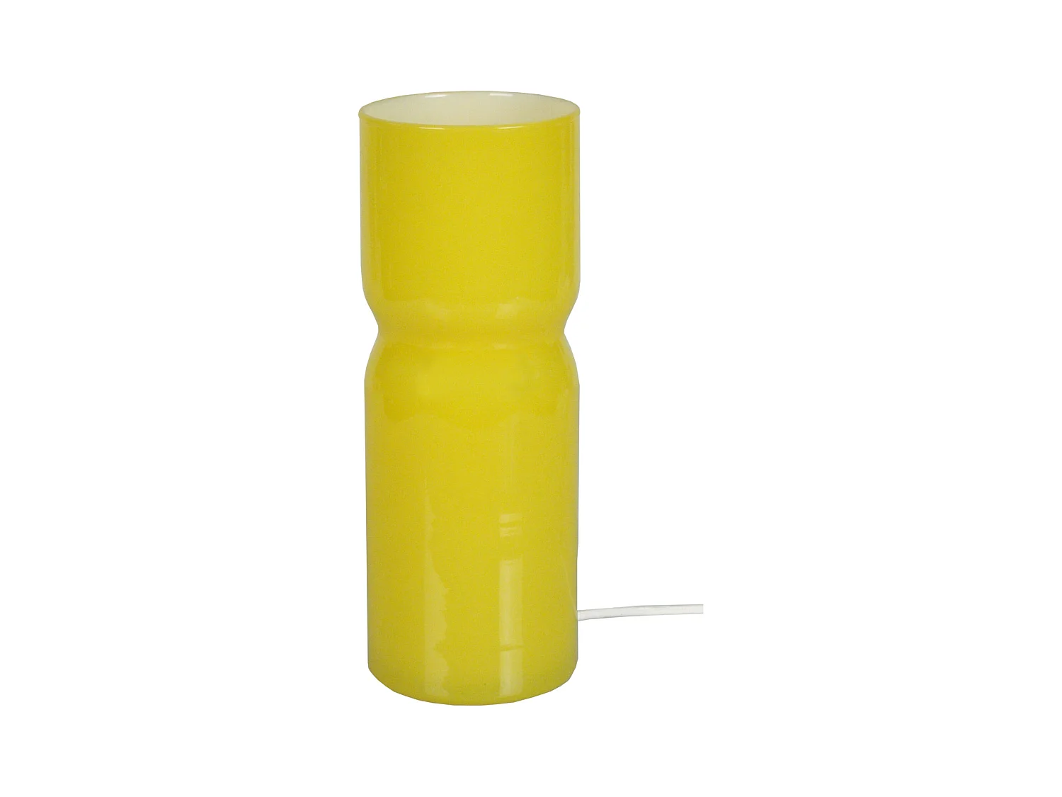 Lampe de Chevet TOSEL ,verre,Jaune ,H27xD10xP10cm