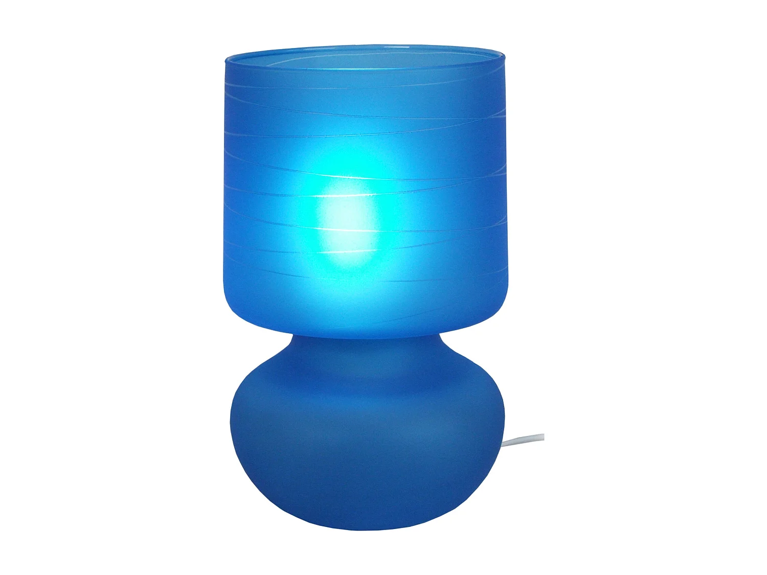 Abajur TOSEL ETOILE metal quadrado laranja D14 x  H27  cm