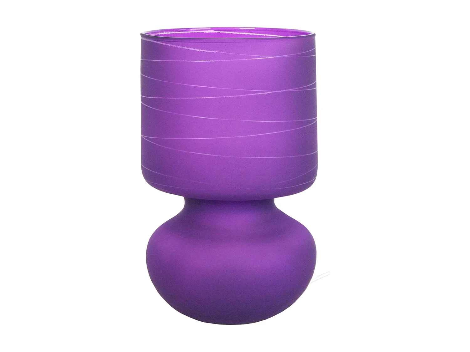 Abajur TOSEL SAGOMATO vidro cilindro opala D10 x  H27  cm