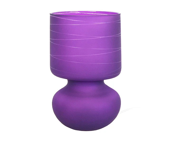 Abajur TOSEL SAGOMATO vidro cilindro opala D10 x  H27  cm