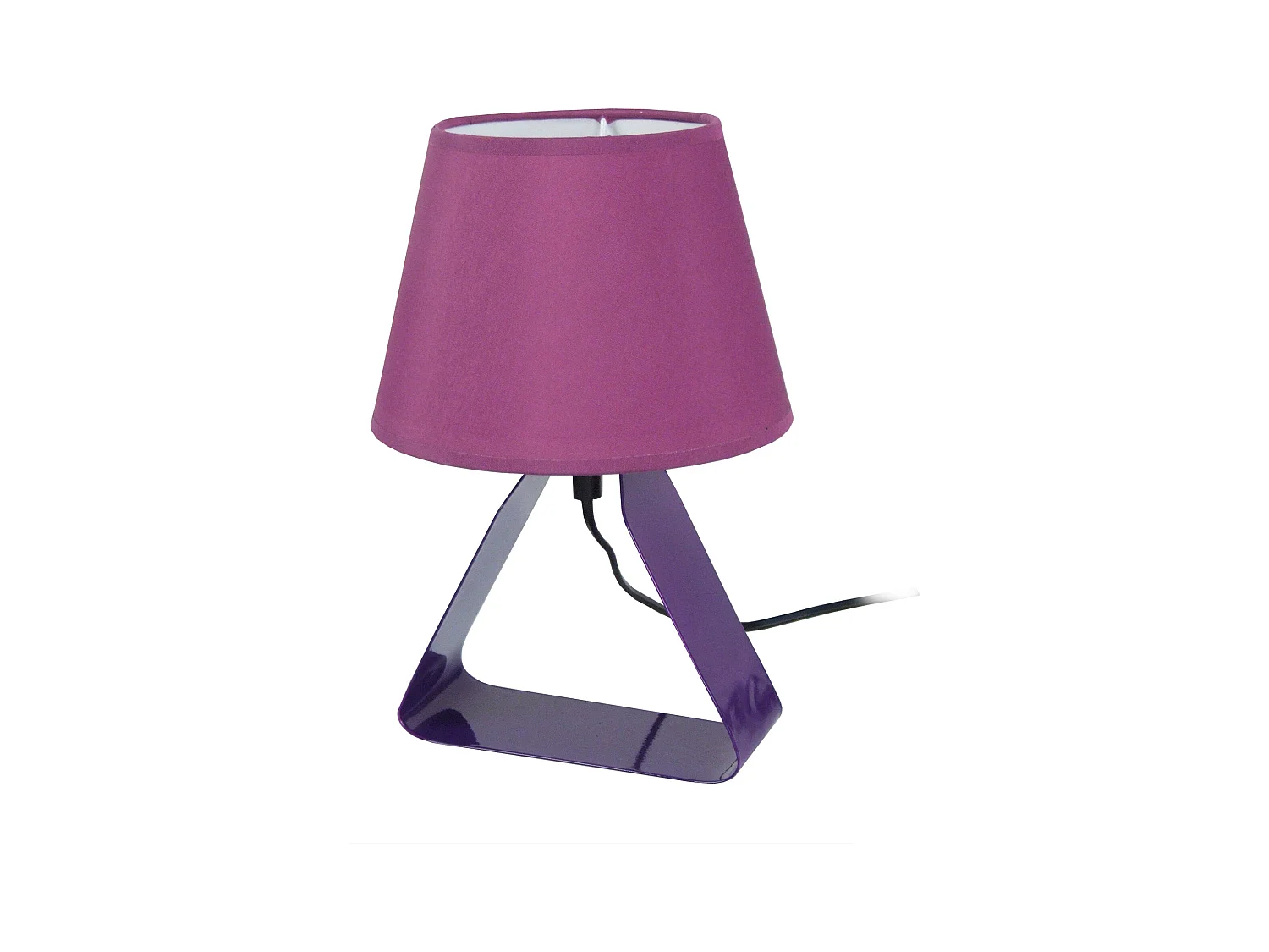 Lampe de Chevet TOSEL ,métal,Violet ,H29x D18xP18cm