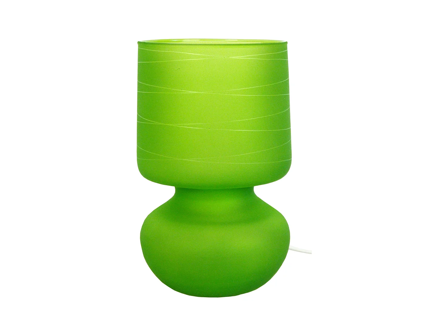Lampe de Chevet TOSEL ,verre,Gris , H24xD14xP14cm
