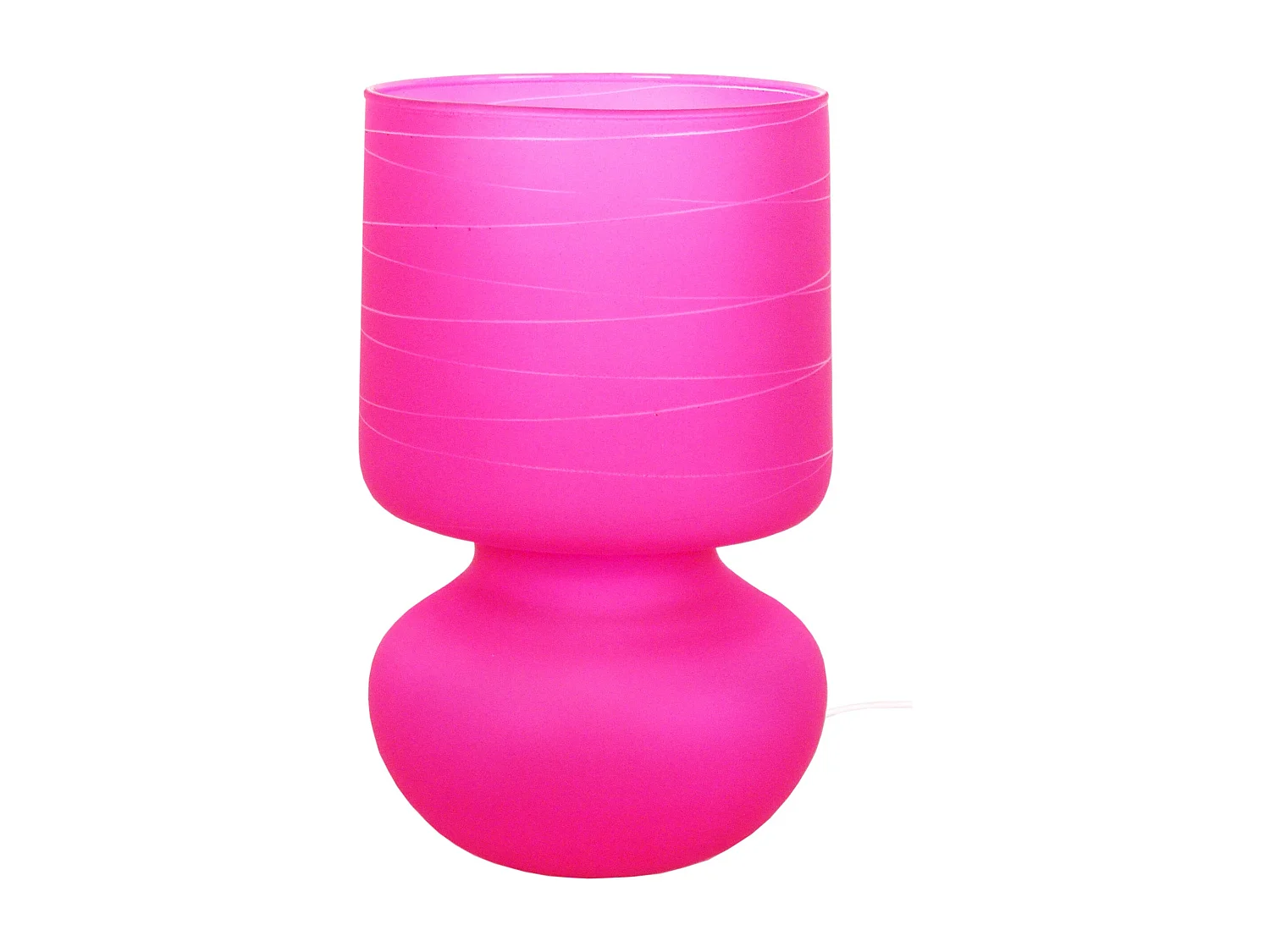 Lampe de Chevet TOSEL ,verre,Gris ,H 24xD14xP14cm