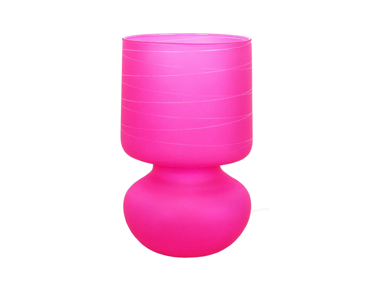 Lámpara de noche TOSEL ,vidrio,Gris ,A 24xD14xP14cm