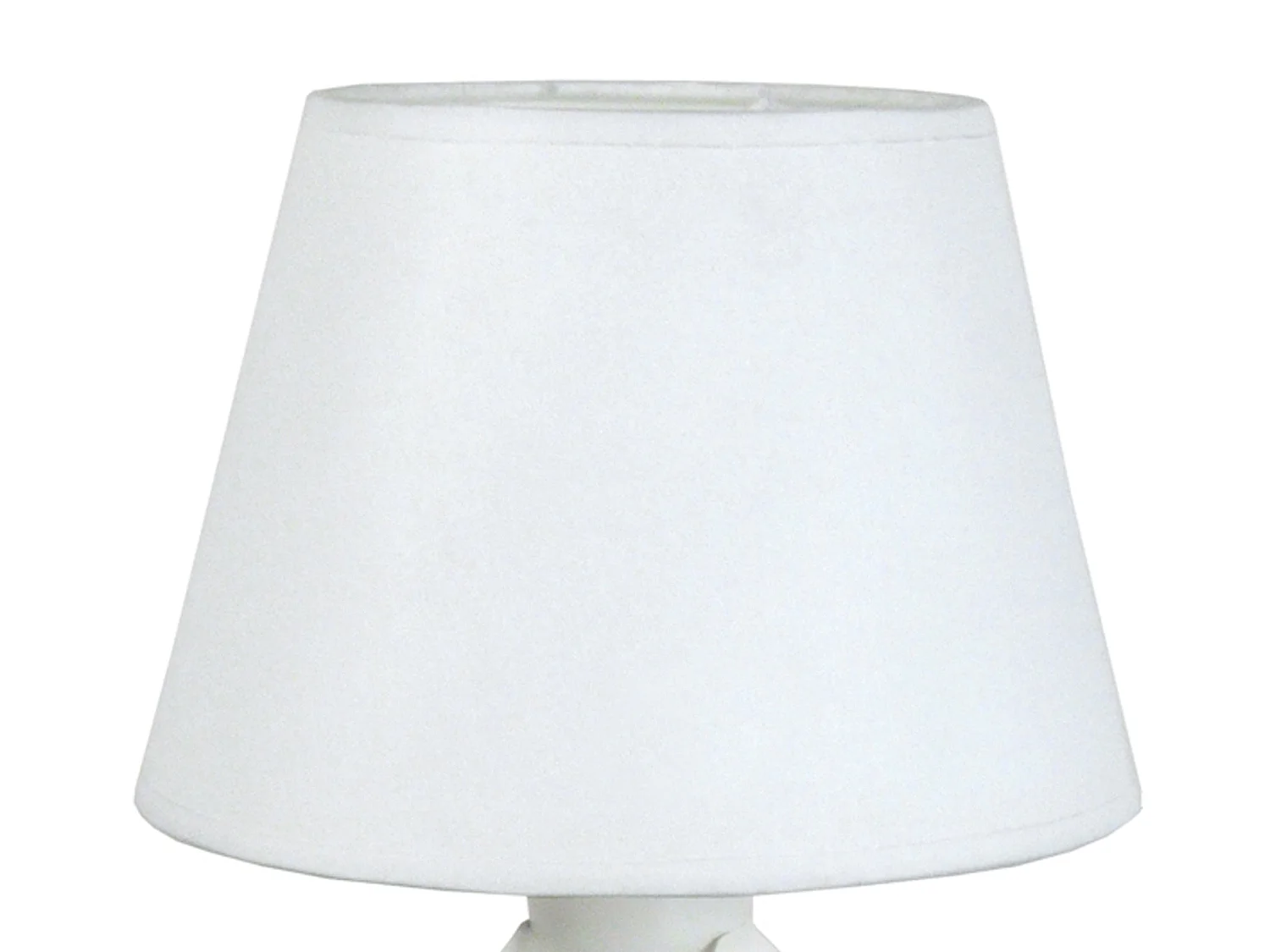 Lampada da tavolo lamelas  metallo triângulo LUSA bianco  D'18 cm