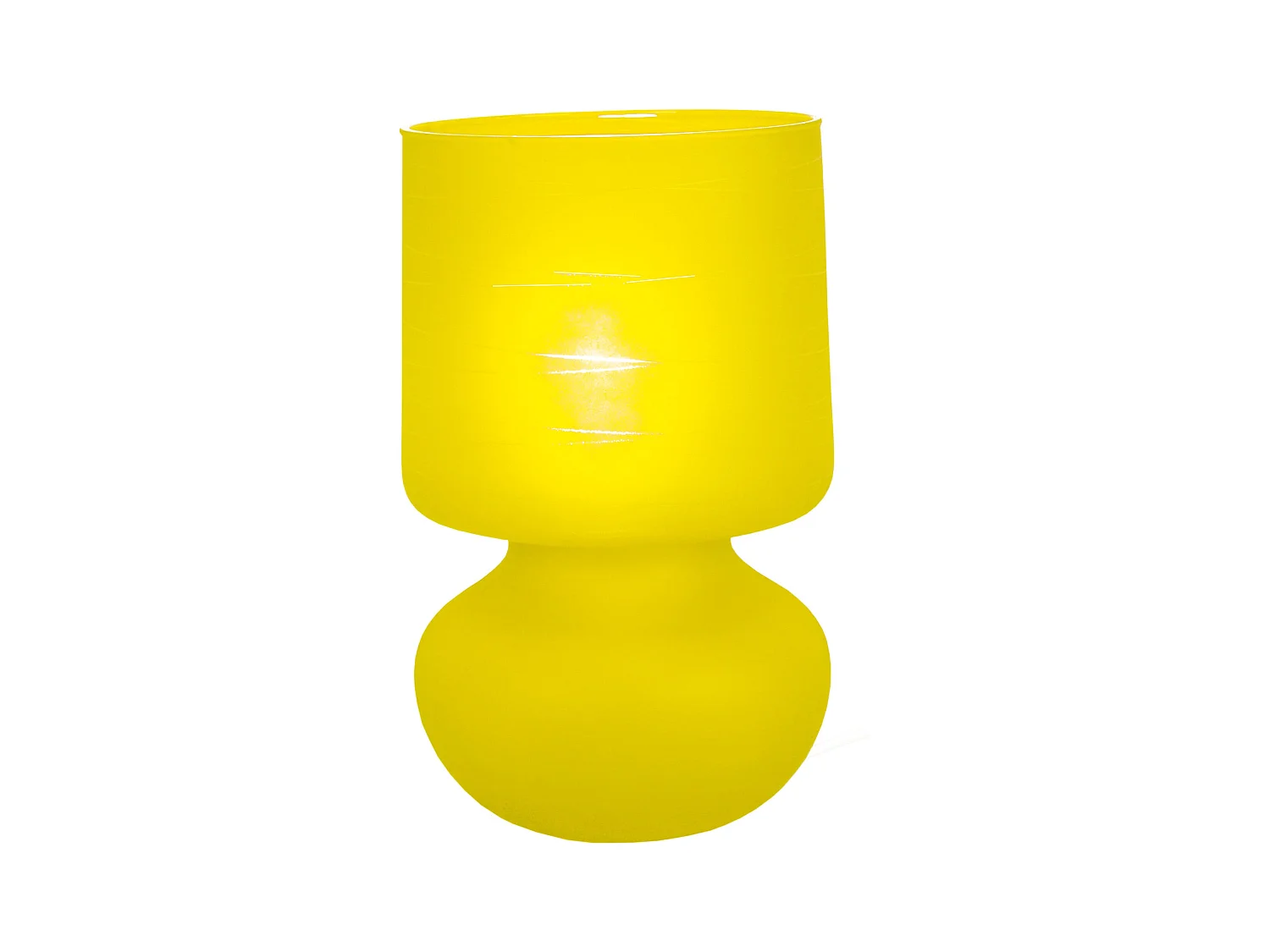 Lampe de Chevet TOSEL ,verre,Gris , H 24xD14xP14cm