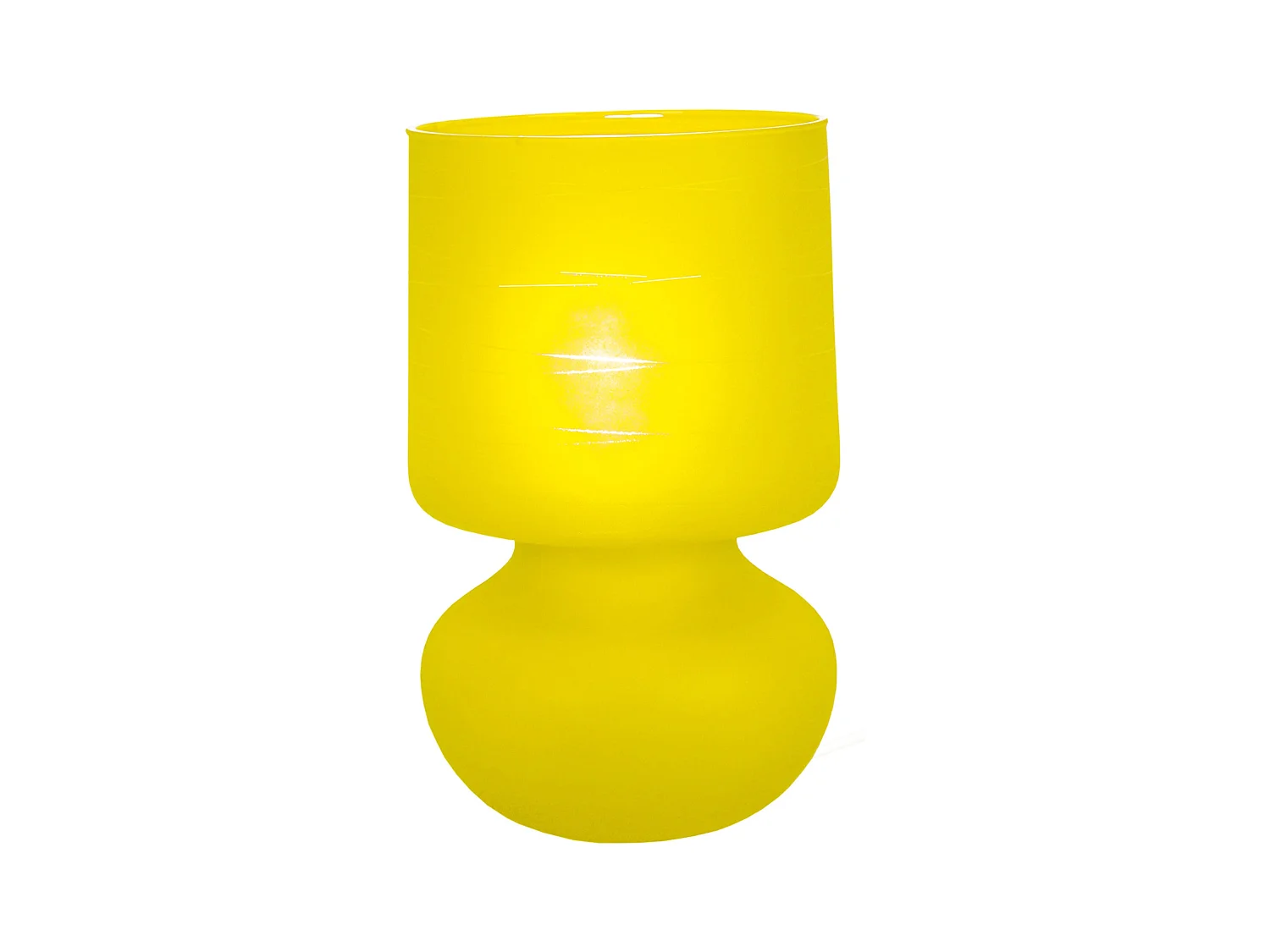 Lámpara de noche TOSEL ,vidrio,Gris , A 24xD14xP14cm