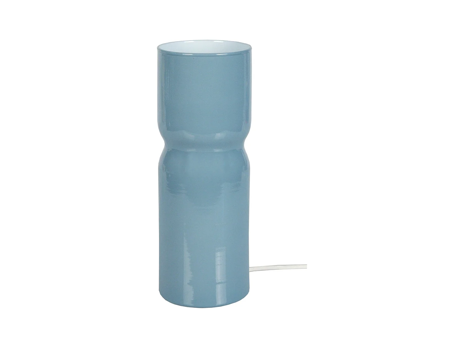 Lampe de Chevet TOSEL ,verre,Bleu,H27xD10xP10cm
