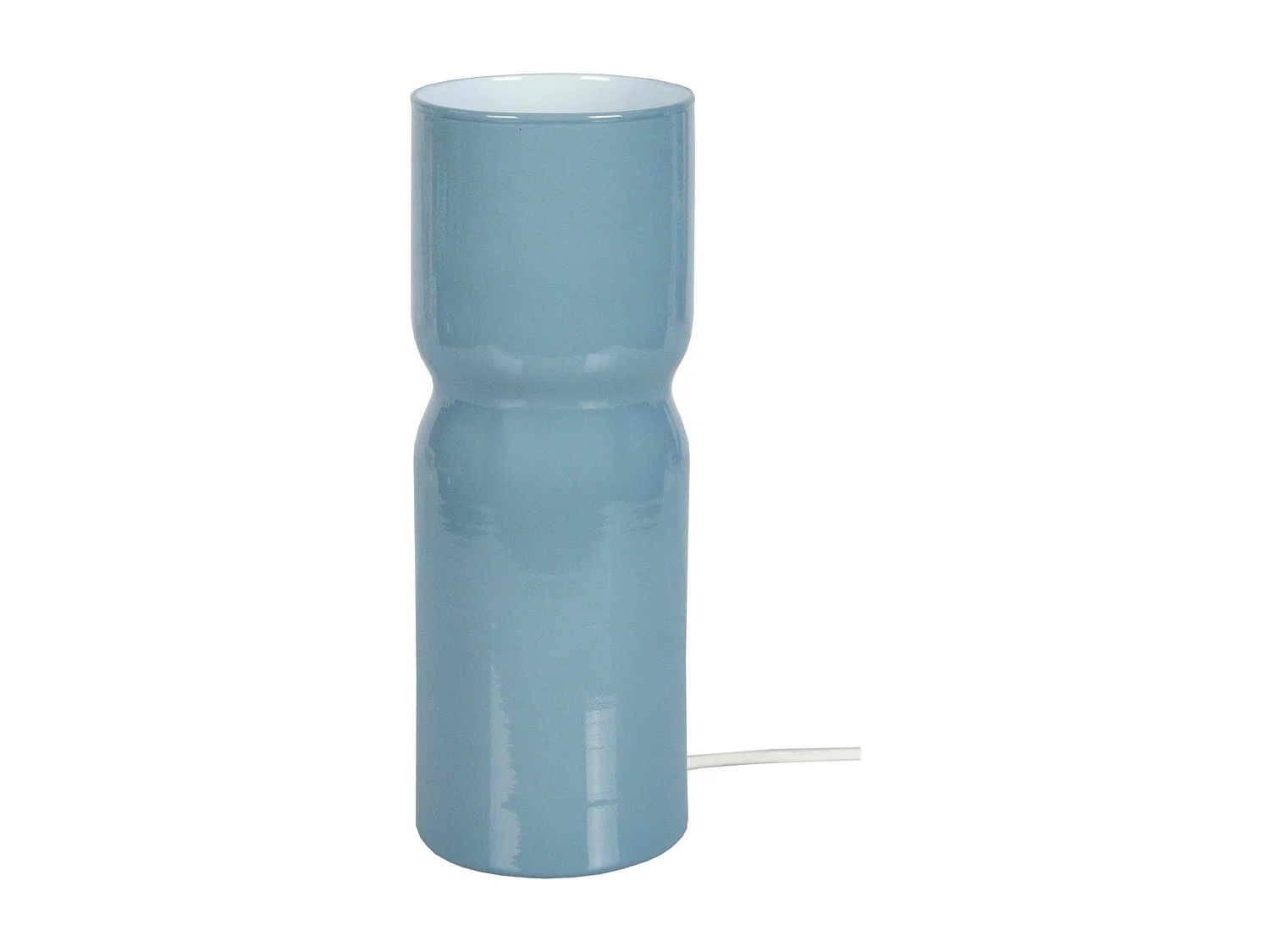 Lámpara de noche TOSEL ,vidrio,Azul ,A27xD16xP16cm