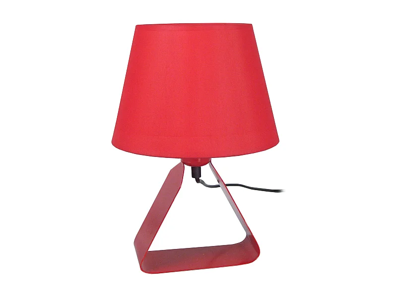 Lámpara de noche TOSEL ,metal,Rojo,A29xD18xP18 cm
