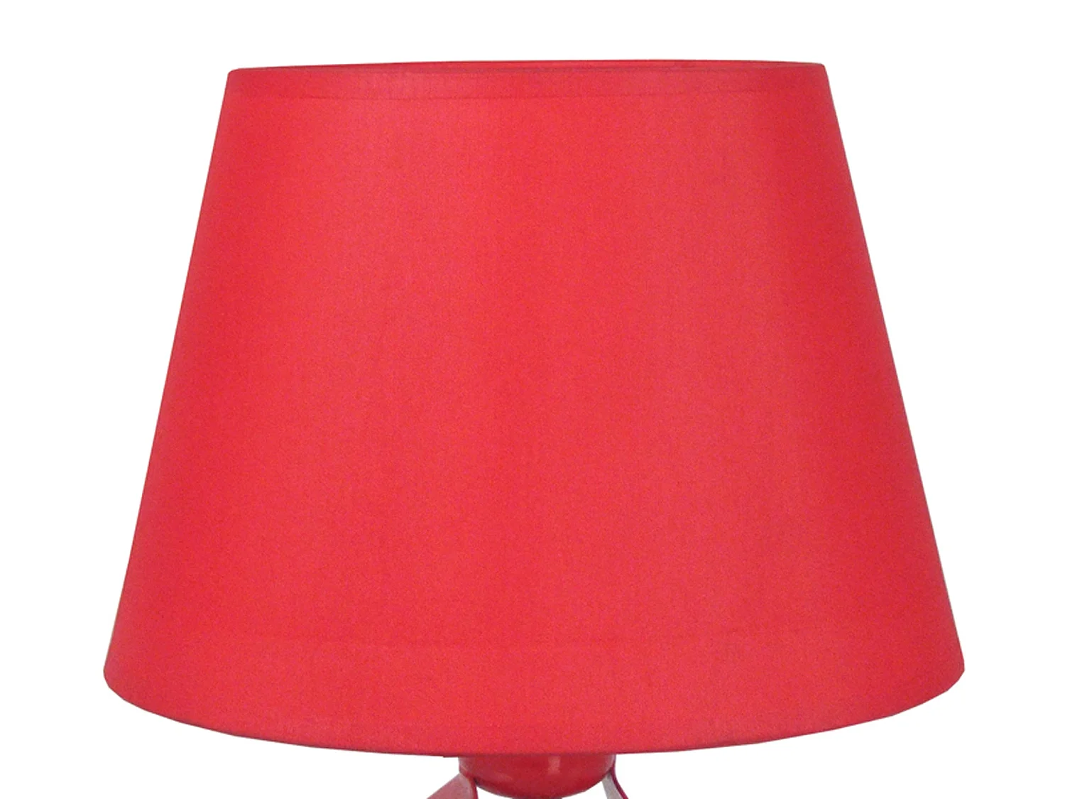 Lampada da tavolo lamelas  metallo triângulo LUSA rosso  D'18 cm