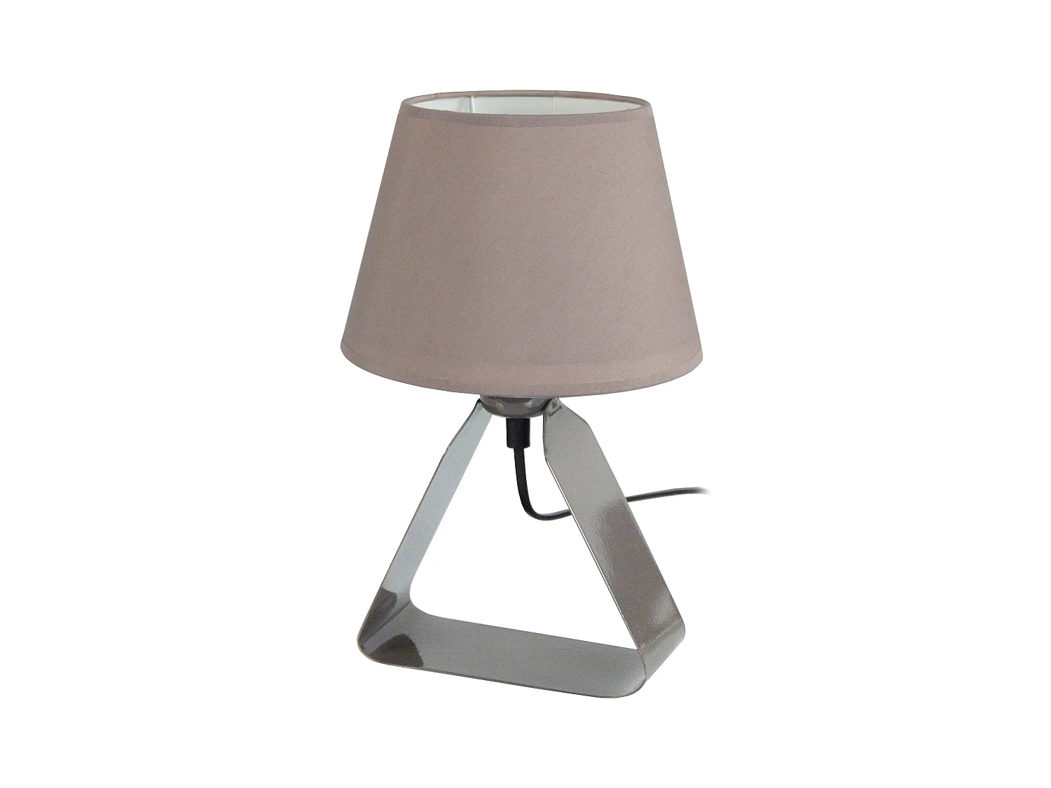 Lampe de Chevet TOSEL ,métal,Gris ,H29xD18xP 18cm
