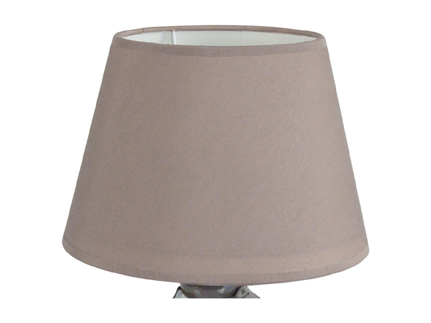 Abajur TOSEL SAINT GIMMER tecido certo cru D30 x  H47  cm