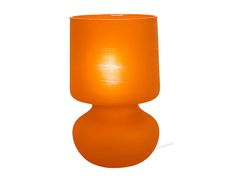 Lámpara de noche TOSEL ,vidrio,Gris ,A24xD14xP14 cm